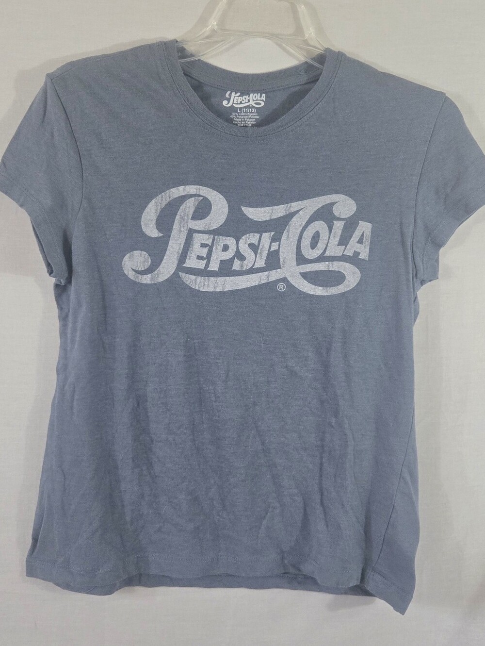 Pepsi Cola Women's Jr's Blue Short Sleeve T-shirt Size Large 11-13